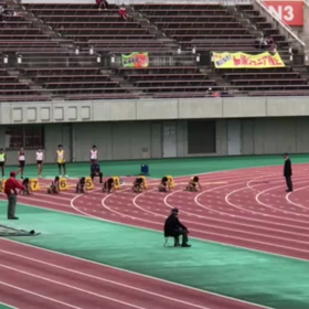 ５年男子100mトリプル入賞の画像