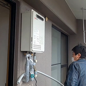 給湯器取替！の画像