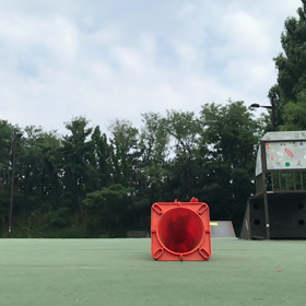 朝スケート2  通勤途中にオーリーの画像