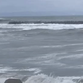 今朝の波乗り自撮り動画よりの画像