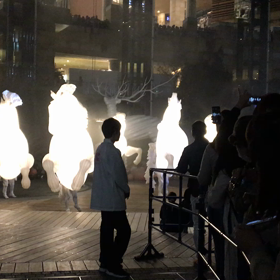 mana日記   六本木アートナイト フランスパフォーマンスの画像