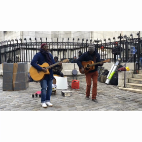 サクレクール寺院のミュージシャンの画像