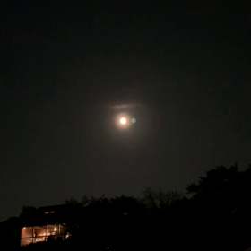 ひと月前に観た満月の画像