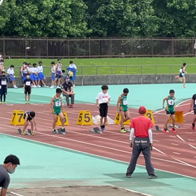 川越選手権100m⑧の画像