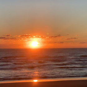 10月20日千葉北、東浪見の朝の波の画像