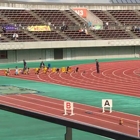 藤﨑怜くん 100m優勝の画像