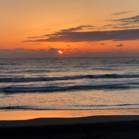 3月3日千葉北、東浪見の朝の波の画像