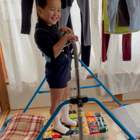 鉄棒頑張ってるよ！の画像