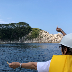 2019年8月3-4日好きです重茂・重茂味まつりツアー④  ウミネコに襲われる人々の画像