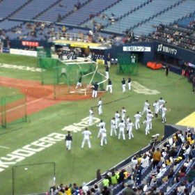 京セラドーム大阪。オープン戦2の画像