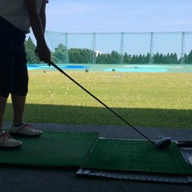 ドライバーとスイング軸の画像