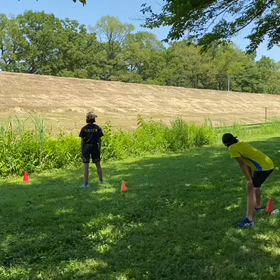 5月29日 クラブ交流リレー練習(芝生)②の画像