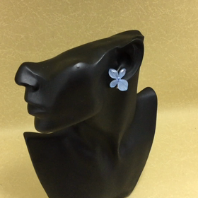 紫陽花イヤリング  近日販売いたしますの画像