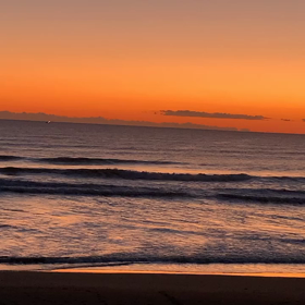 1月6日千葉北、東浪見の朝の波の画像