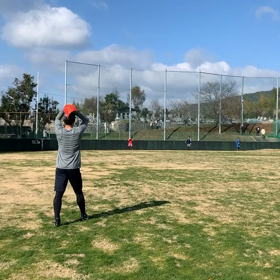 ソフトバンク高橋礼選手 遠投の画像