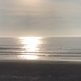 7月25日千葉北、東浪見の朝の波の画像