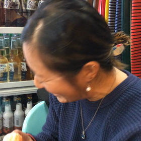 みかんの一気食いの画像