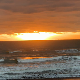 10月17日千葉北、東浪見の朝の波の画像