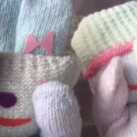 手袋人形の画像