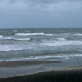 3月18日千葉北、東浪見の朝の波の 画像