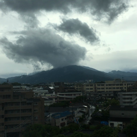 油山が火山に！の画像