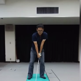 久しぶりに室内練習の画像