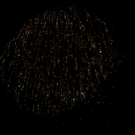 今年初の花火の画像