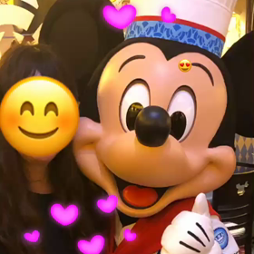 ツーショットで❤の画像