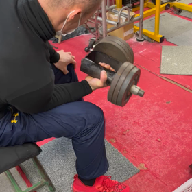 垣本君の珍しいリストカールの画像