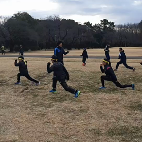 航空公園練習 大股歩行②の画像