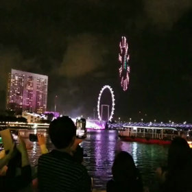 シンガポールのカウントダウン花火の画像