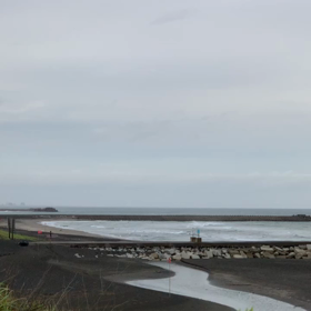 8月28日千葉北、東浪見の朝の波の画像