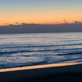 12月30日千葉北、東浪見の朝の波の画像