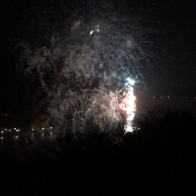 #花火  #芦ノ湖の画像