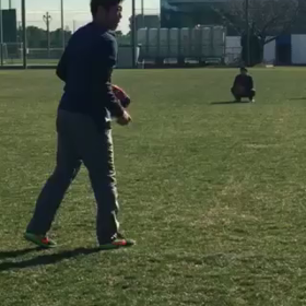 今日の上原さんの練習。の画像