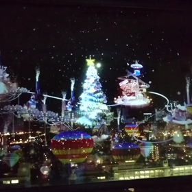 佐賀県庁展望ホールのプロジェクションマッピング☆の画像