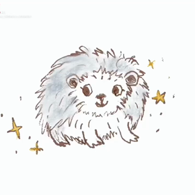 ハリネズミアニメーションの画像