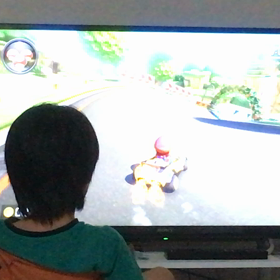 自閉症の息子によるマリオカート♡の画像