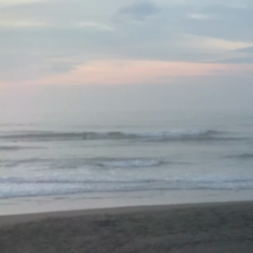 7月18日千葉北、東浪見の朝の波の画像