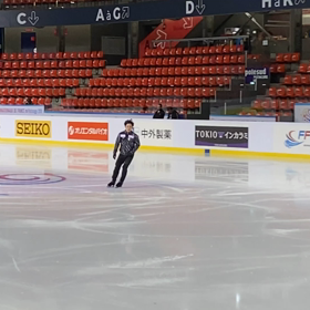 2019.10.31  フランス杯　前日公式練習　みーたん撮影の昌磨君　その3の画像