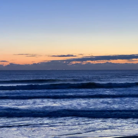 2月2日千葉北、東浪見の朝の波の画像
