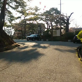 寂しい千秋公園内の画像