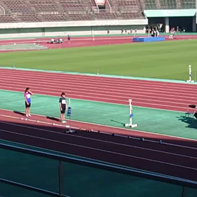 女子走り幅跳び予選⑨の画像