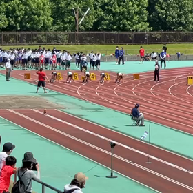 川越選手権ジュニア女子100m④の画像