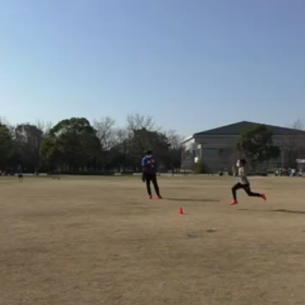 長距離記録会後のリレー(第１レース)②の画像