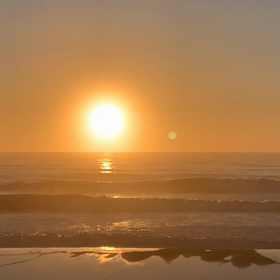 9月4日千葉北、東浪見の朝の波の画像