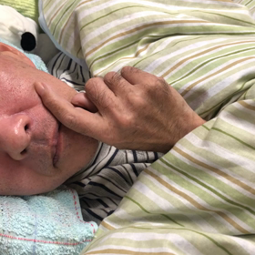 今日は良い天気~お日さまポカポカ~相方さんは『寝る子は育つ❓』の画像