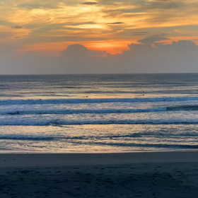 10月5日千葉北、東浪見の朝の波の画像