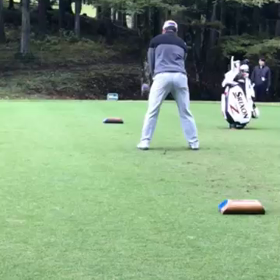 松山英樹プロのスイングの画像