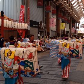 高知よさこいは熱気ムンムン♪の画像
